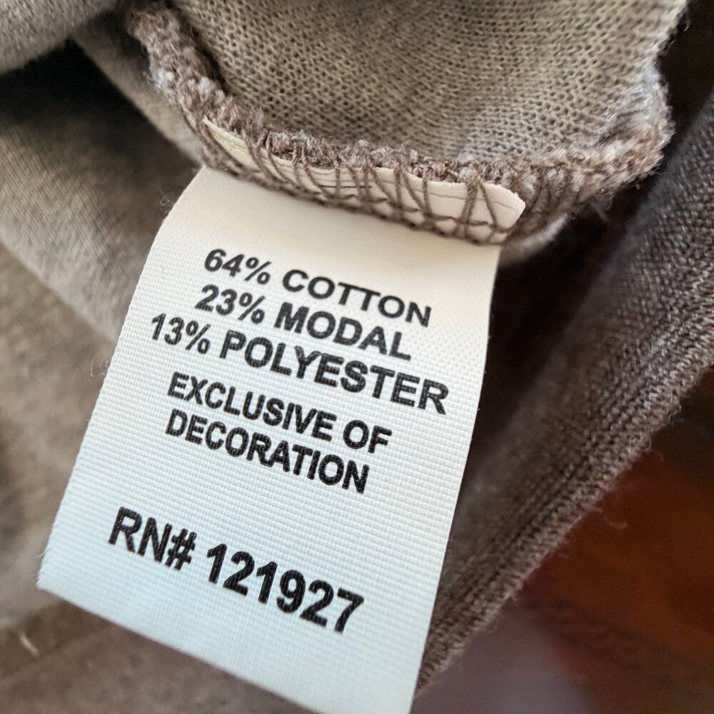 Johnnie-O Long Sleeve Sully Pullover Brown Tan Medium 1/4 Quarter Zip Golf - Picture 6 of 8